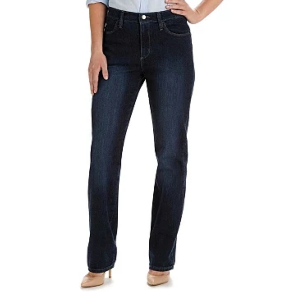 Lee Relaxed Fit Straight-Leg Dark Wash Jeans Size 10 *3/$30 Sale*